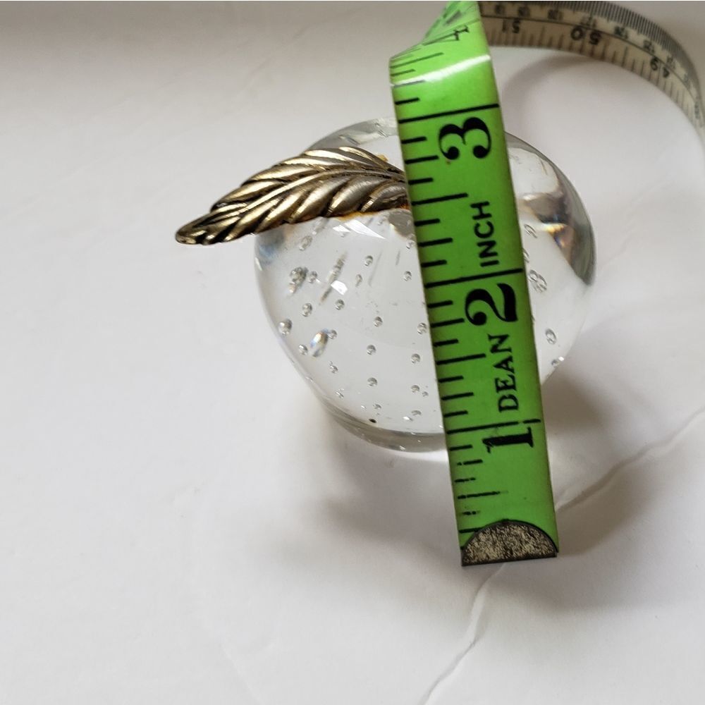 Glass Apple Paperweight - Picture 8 of 8